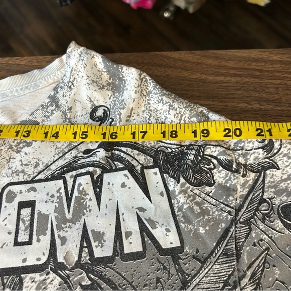 ❤️ THROWDOWN Gray Graphic Men's Shirt XXL - Picture 6 of 11